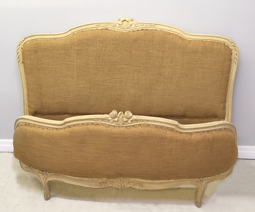 OLD FRENCH CAPITONE BED